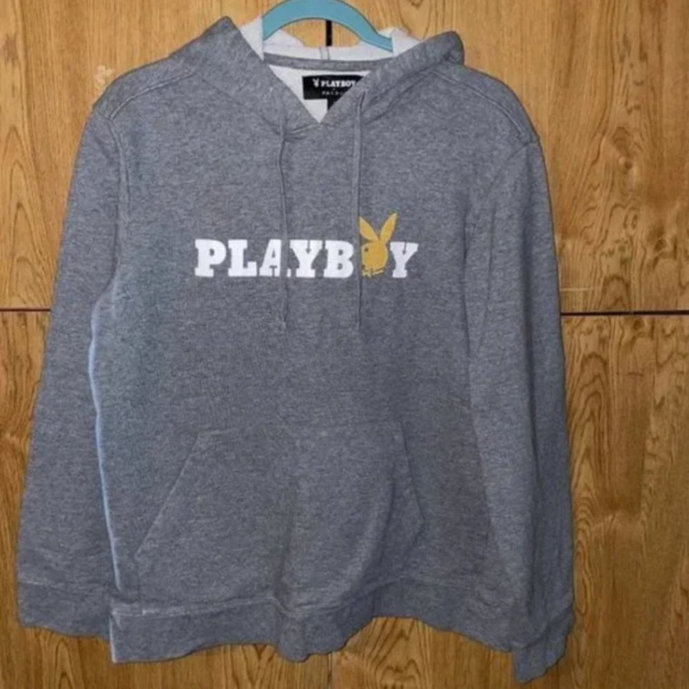 Women's Grey PacSun Playboy Hoodie
